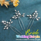 Rhinestone Bride Wedding Hair Pins Crystal Bridal Hair Accessories Hair Pieces F