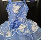 Weissman Costumes Dance Child Xs Ballet Tutu Dress Ballerina Blue Flower Sequin