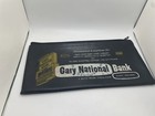 Vintage Gary National Bank Money Deposit Bag - Zipper Black Indiana Chicago