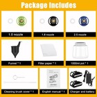 High Pressure Cordless Paint Sprayer With 2x 3 0ah Battery Electric Spray Gun Us