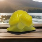 Turtle Mosser For Fenton Mold Art Glass Dandelion Yellow Rare Limited