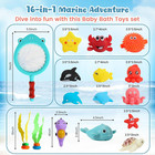 16 Pcs Baby Bath Toys  Floating Pool Toys For Kids Toddler Boys Girls