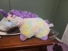 Pillow Pets Glow Pets 2013 Plush Toy 16  Colorful Unicorn Stuffed Animal Works  