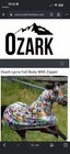 Ozark Lycra Full Body Horse Hood W  Zipper  Multicolor Comic Graffiti Print