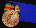 Wwi Us World War One Victory Medal   Ribbon Bar - Government Restrike