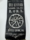 Brass B Of R t Silk Brotherhood Of Railroad Trainmen Badge Medal M  C  Lilley
