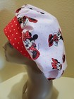 Minnie Mouse  pink  Women s Bouffant Surgical Scrub Hat cap Handmade