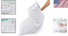 Comfortable Queen Size White Pillow - 600 Thread Count Cotton For Soft Support