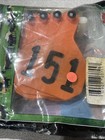Y-tex 4 Star Large Cattle Tags 25 Pack  2 Piece Ear Tag System  Orange  151-175