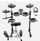      Donner Ded-80 Electric Drum Set With Headphones Throne Online Lessons   Gray