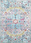 Mandala Area Rug - Machine Washable  Stain Resistant Colorful Design