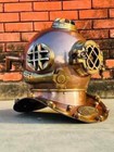  antique 18 Inch Us Navy Diving Helmet Mark V - Rare Vintage Deep Sea Divers Hel
