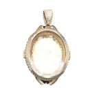  3830  Micro Mosaic Silver Pendent  Late 19th C   Rome  Micromosaic