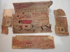 Original Box Complete Set Disney 1936 Lionel Donald Duck Pluto Hand Car Wind-up
