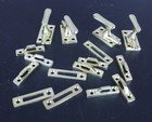 Lot Of 16 Brass Plated Cabinet Hooks And Eyes Latch Catch Set