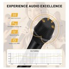 4-channel Wireless Microphone System Uhf Compact Cordless Mic Set 4x10