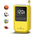 Ball Pump For Sports Balls  Portable Electric Basketball Pump Ultra Fast Yellow