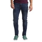 Mens Dark Blue Denim Jeans Casual Relaxed Straight Regular Fit Various Size