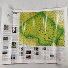 Rare Vtg 1980 Montgomery County Maryland Lithograph Travel Guide Map Pamphlet