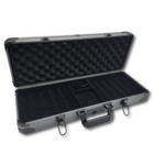 Mrc Poker Deluxe Poker Chip Case Gray  500 Chips Capacity 