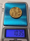 1967 Palestine Liberation Of Jerusalem Gold Plated Bronze Medal 28mm