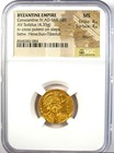 Constantine Iv Gold Av Solidus Byzantine Coin 668-685 Ad  Certified Ngc Ms  unc 