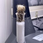 Antique 1890   s Stearn   s Milk Glass Hair Remover Bottle With Stopper  Detroit Mi