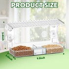 Window Bird Feeder With Strong Suction Cups  Clear Window Bird Feeder