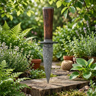 Handmade Damascus Steel  Dagger Knife  Double Edge 6     Sheath