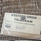 Vintage Western Union Telegram