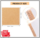 120pcs Self Adhesive Cork Squares  4 X 4 Inch Strong Cork Adhesive Sheets