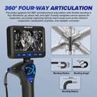 Endoscope Camera Four-way 360   Articulating Borescope Inspection Camera 6 25mm