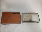 Vintage General Electric Ge Deluxe 7 Transistor Radio W case For Parts Or Repair