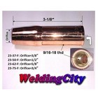 Weldingcity   2-pk Mig Welding Gun Nozzle 23-50f 3 8  For Tweco Lincoln 200-400a