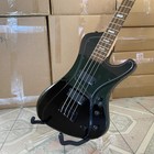 4string Bass Electric Guitar Rosewood Fingerboard Special Shape Metallic Black