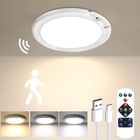 2 4 Pack Wireless Rechargeable Motion Sensor Ceiling Light With Remote