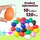 120 Pcs Plastic Easter Egg Shaker Maracas Musical Percussion Instruments
