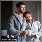 Ross Michaels Mens Luxury Robe Hooded Big And Tall  Long Plush Fleece Bath Ro   