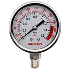 Water Pressure Gauge Meter 0-1 6mpa 0-220psi 1 4 F Reverse Osmosis System Pump    