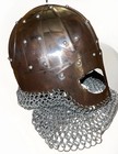 Medieval Steel Chainmail Helmet Larp Battle Helmet