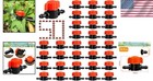 Durable 1 4  Plastic Barb Shut Off Valve - 50 Pack For Garden Irrigation System