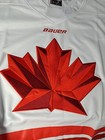 Team Canada Olympic White Embroidered Jersey  Size Large Chest 24 In  New