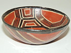 Antique Native American Indian Clay Pottery Old Tribal Bowl Early 1900 s