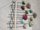 Multi Color Abstract Metal Wall Art Sculpture Hanging Decoration 31 x25 