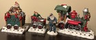 Vintage North Pole Express Engine Coal Toy Car Santa June Mckenna Box Great 4pc