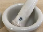 Coors Porcelain Mortal   Pestle Pharmaceutical Apothecary Medical Lot Of 4