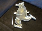 Mariposa Cast Aluminum Platter Tray Skating Polar Bear Brilliant Polished 17 5   t