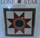 Lone Star Wall Quilt Kit -new In Package- All Fabric  Backing   Binding Included