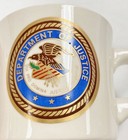 Vintage Doj Department Of Justice Seal Logo Mug - Unused F20