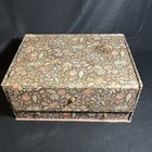 Vintage Sewing Box Bobbins Thread Spools Pins Needles Pin Cushion Drawer